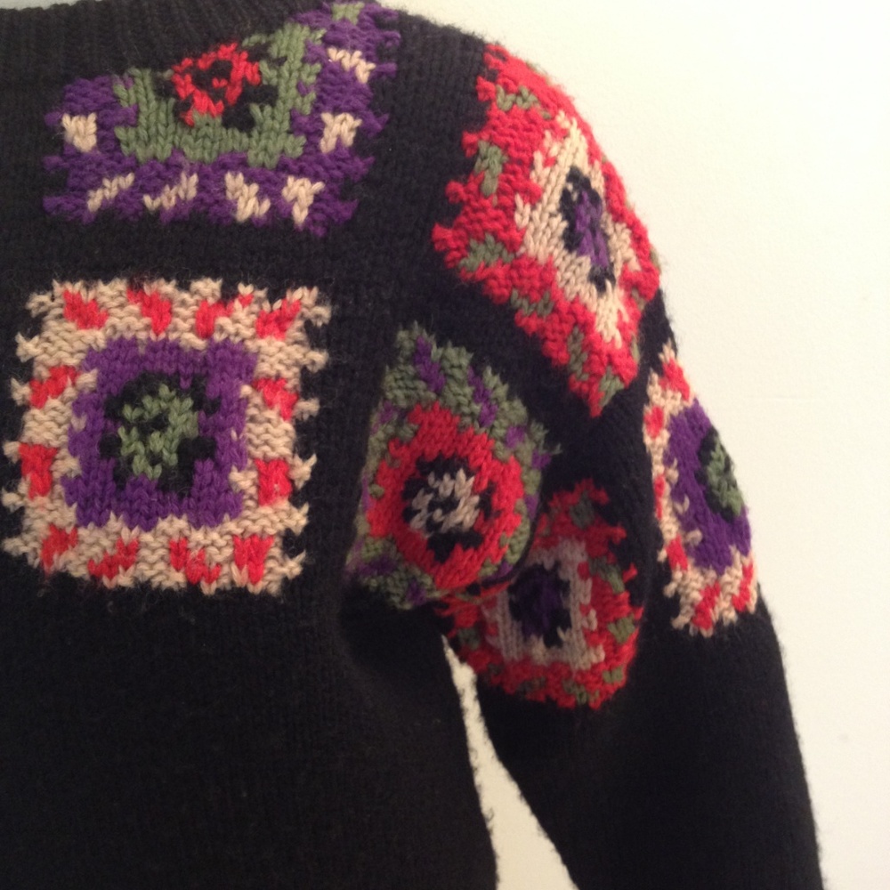 100% Wool Chunky knit crew neck Sweater - Picture 4 of 9